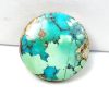 Circular turquoise stone