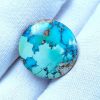 Circular turquoise stone